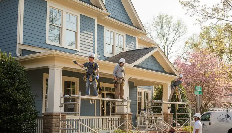 Marietta, GA painting contractor showcasing professional interior and exterior painting services