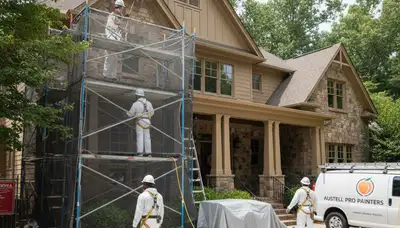 Marietta, GA painting contractor showcasing professional interior and exterior painting services
