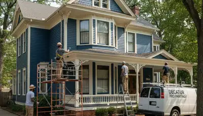 Painting contractor in Marietta, GA providing professional interior and exterior house painting services