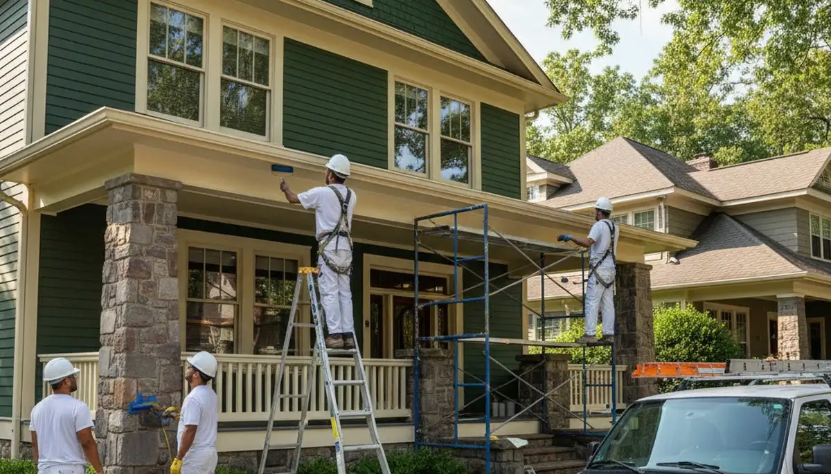 Painting contractor team in Marietta, GA providing professional interior and exterior painting services