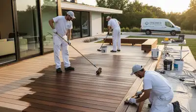 Marietta, GA deck painting service protecting outdoor wood with durable weather-resistant coatings