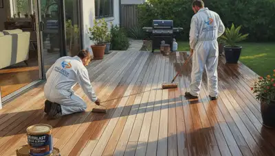 Marietta, GA deck painting service with durable coatings for weather protection and curb appeal