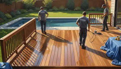 Professional deck sealing service in Marietta, GA to protect wood from weather damage