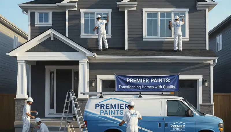 Marietta, GA painters applying exterior house paint for durable, professional home protection