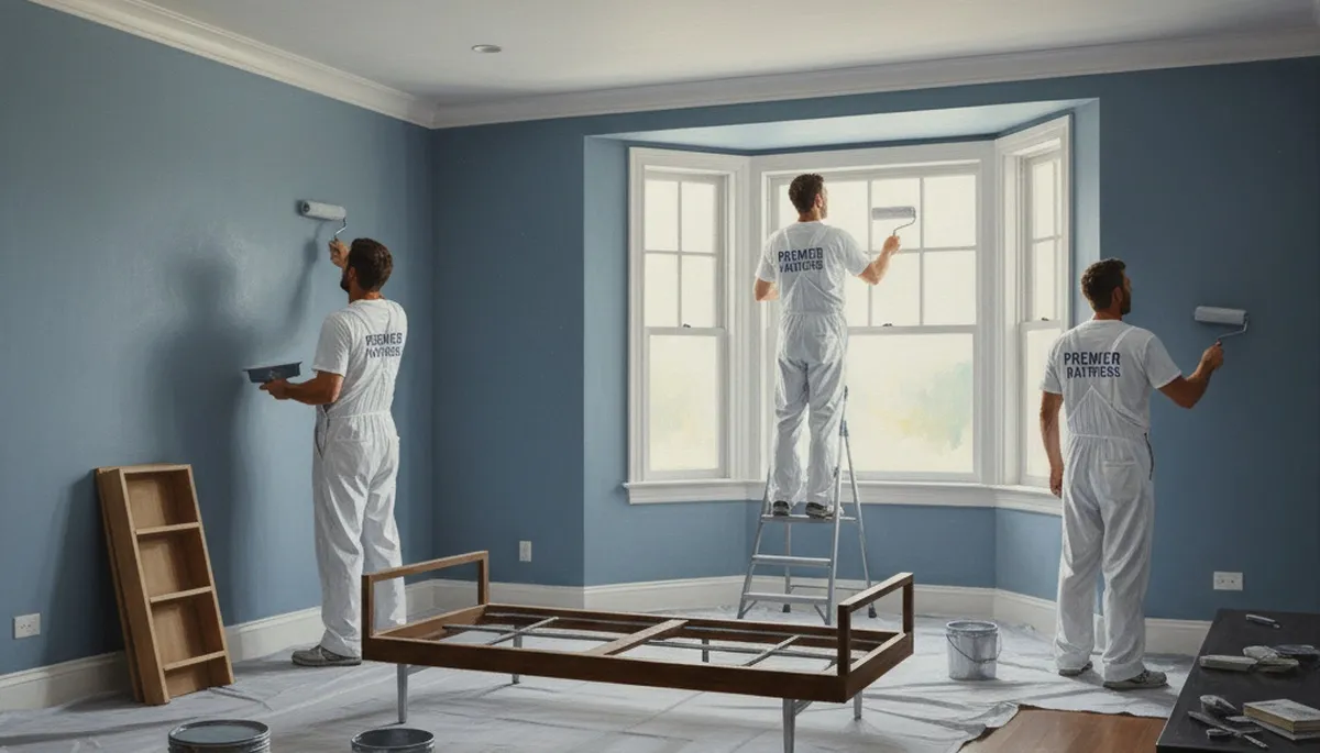 Interior house painting in Marietta, GA by local painters for clean, lasting results