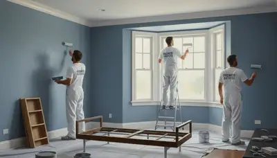 Interior house painting in Marietta, GA by local painters for clean, lasting results