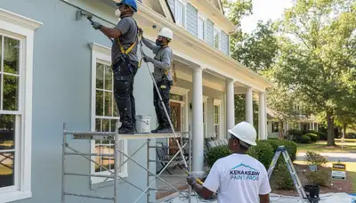 Marietta, GA painting contractor showcasing professional interior and exterior house painting services
