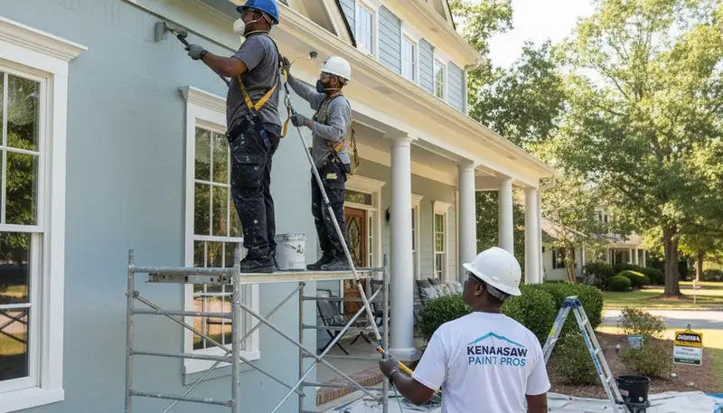Marietta, GA painting contractor showcasing professional interior and exterior house painting services