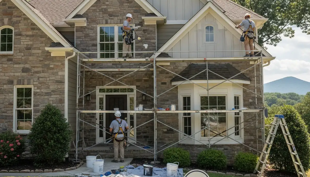 Marietta, GA painting contractor team providing professional interior and exterior painting services