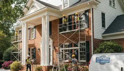 Marietta, GA painting contractor crew providing professional interior and exterior painting services