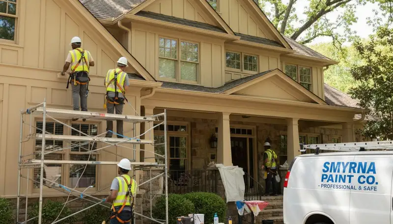 Marietta, GA painting contractor crew providing professional interior and exterior painting services