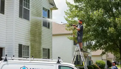 Vinyl siding pressure cleaning in Marietta, GA for clean, mildew-free home exteriors