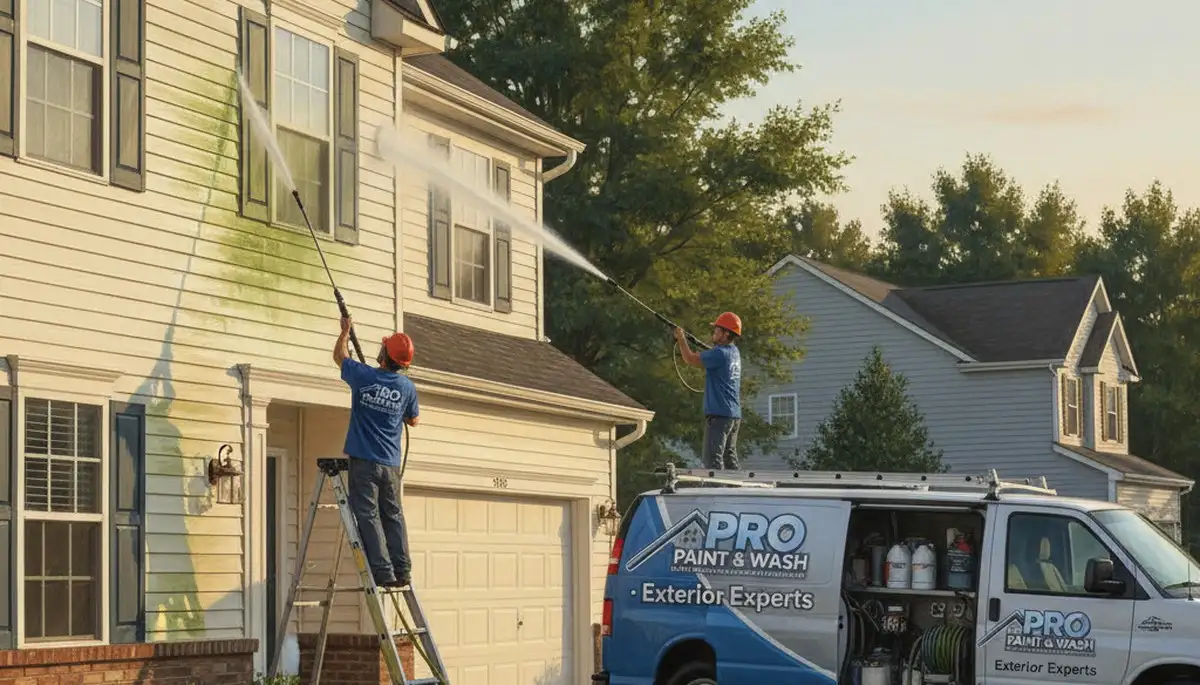 Vinyl siding pressure cleaning in Marietta, GA for a clean, mildew-free home exterior