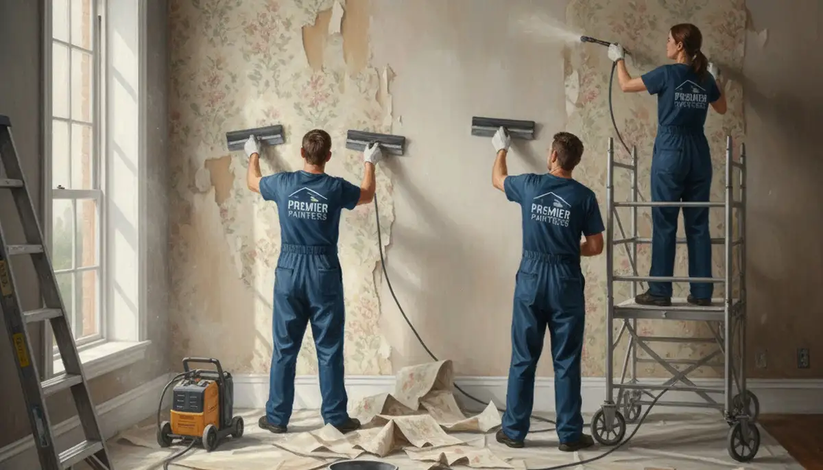 Wallpaper removal service in Marietta, GA for clean wall prep and fresh painting finishes